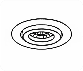 ANOVA LED Downlight Housing-2 model for professional lighting installations.