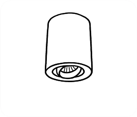 ANOVA Surface Mount Downlight-5 with CE certification for modern interiors.