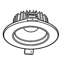 ANOVA LIGHTING large downlight fixture for commercial spaces