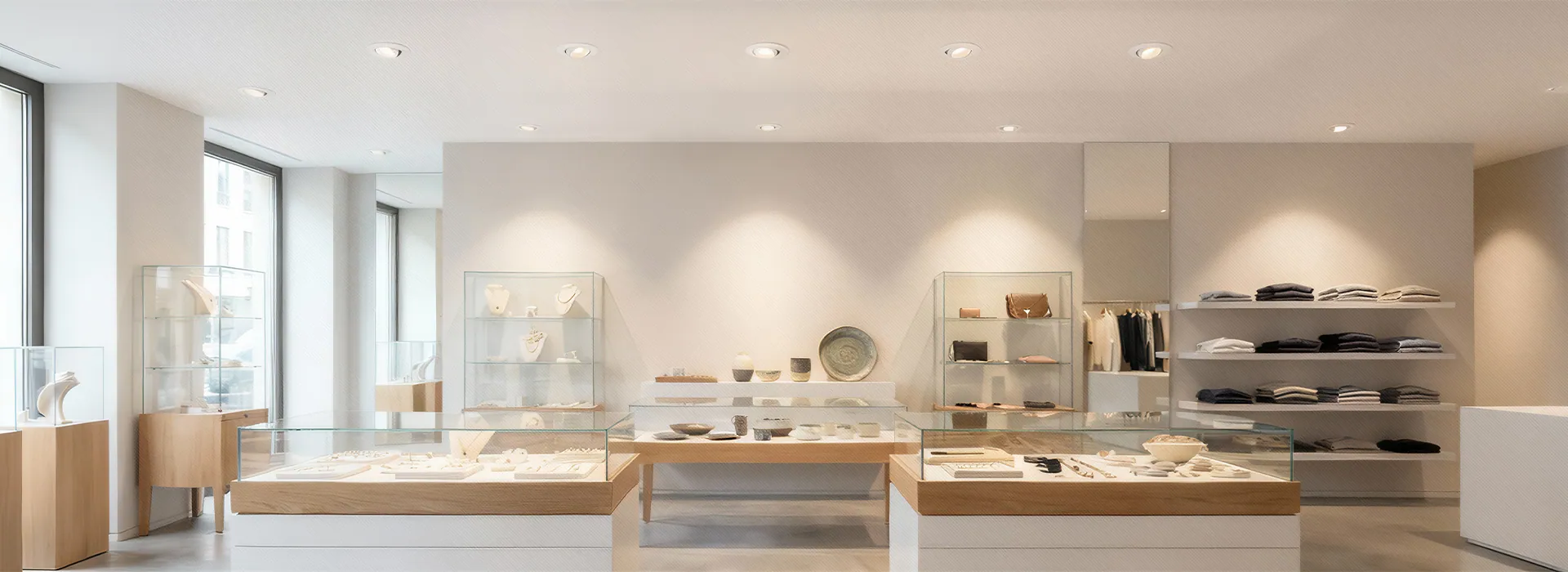 ANOVA LIGHTING retail display lighting solutions for commercial spaces