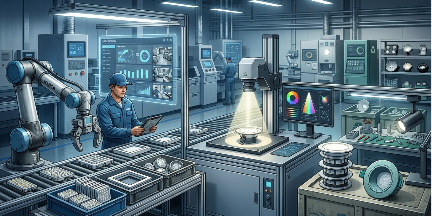 ANOVA LIGHTING mass customization manufacturing process with CE certifications